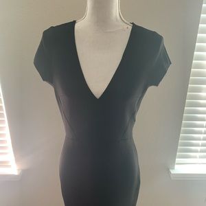Black low cut Zara Dress.